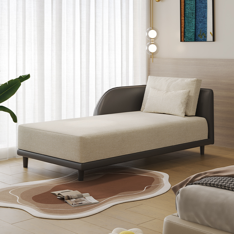 意式极简奶油风棉麻布艺沙发