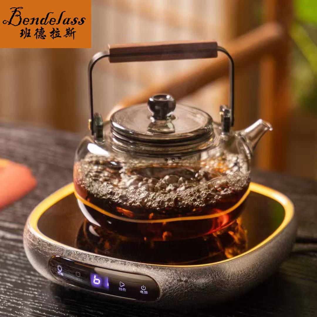 智能黑晶炉煮茶器2026新款家用玻璃蒸煮铁壶银壶煮茶壶泡茶炉泡茶