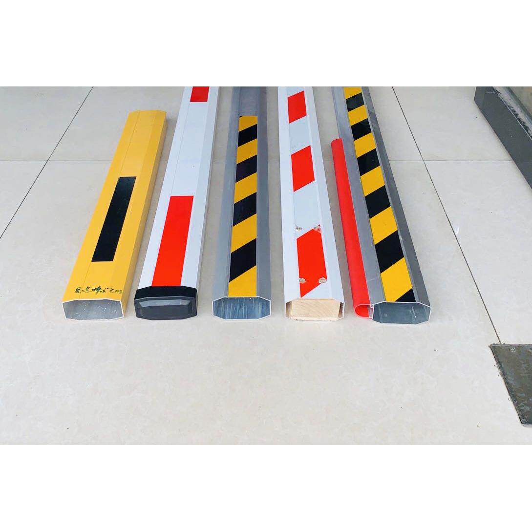 黄黑八角道闸杆红白防砸胶条杆停车杆起落杆小区挡车杆栏杆85*45