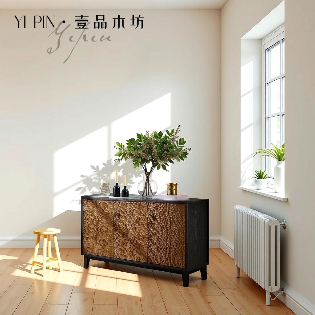中古复古实木餐边柜北欧法式简约边柜装饰柜收纳柜收纳柜法式边柜