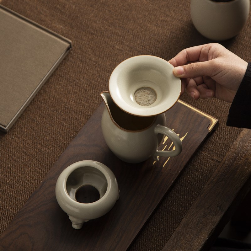 现货速发茶漏茶滤泡茶神器陶瓷滤茶泡茶器茶水分离茶叶茶隔茶具配