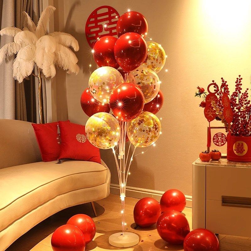 结婚布置气球地飘立柱女方新房卧室婚礼路引订婚场景婚房装饰套装,节庆用品/礼品,气球,淘宝优惠券,粉丝福利购,淘宝优惠卷