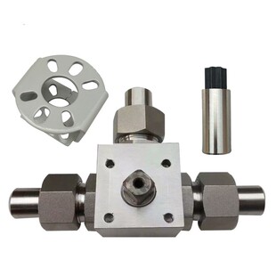 新款304气动电动高压换向阀L型T型三通内螺纹4 分焊接球阀KHB3K