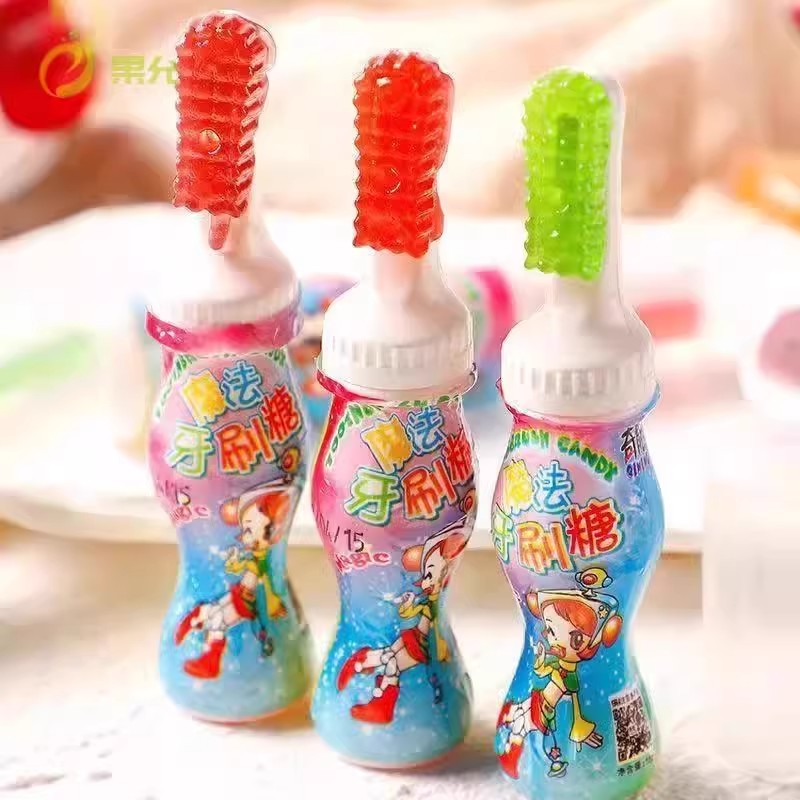 牙刷糖魔法牙刷糖果造型糖小孩零食分享棒棒糖儿童六一节糖果零食