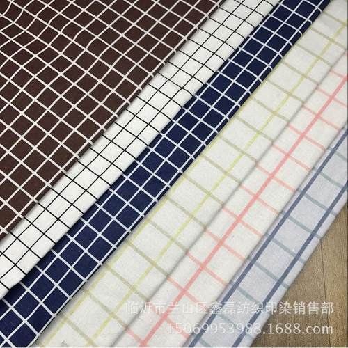 厂家货源 亚麻面料 麻布印花 工艺品抱枕桌布 收纳布料 腹膜布料