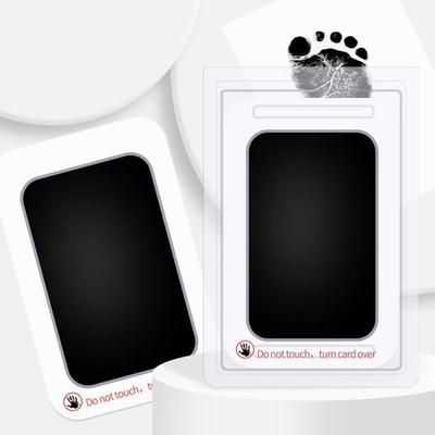 婴儿足迹卡宠物爪子印纪念手印狗狗脚印掌印印泥猫爪留念相框摆台