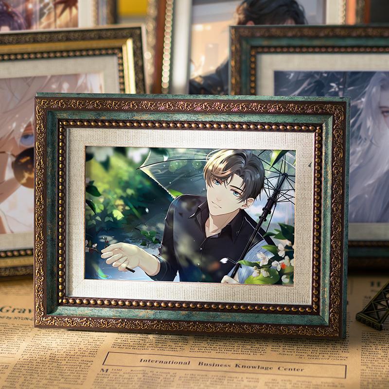 复古怀旧相框摆台6六7七8八10可洗照片A4寸挂墙油画框相片框