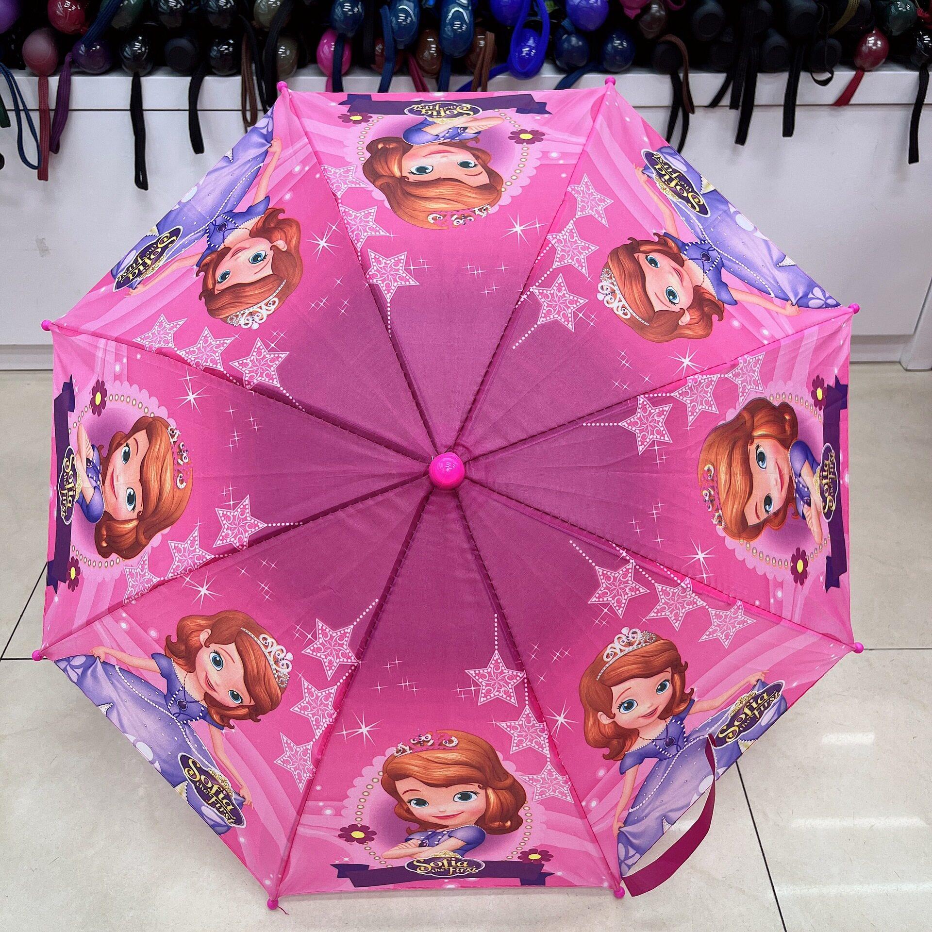 幼儿园小雨伞35公分迷你长柄雨伞2-4岁雨伞玩具伞