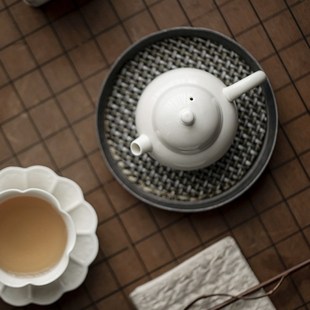 宜室茶话草木灰釉茶壶复古小茶壶家用陶瓷泡茶壶功夫茶具迷你茶壶