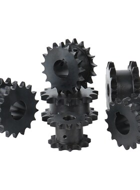 4分假双排双驱链轮 08B10/11/12/13/14/15/16/17/18/19/20/22齿轮