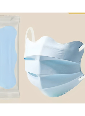 大版蝶形口罩新女高颜值夏季网红显脸小一次性白色每片Y33