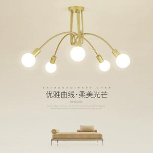 主卧室灯北欧家用书房灯简约现代艺术餐厅灯创意轻奢房间吸顶灯具