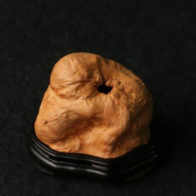 一物一拍精品纯手工制作天然龙眼木香薰炉木质异形香具出香炉底座