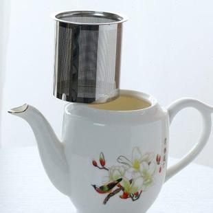 带过滤陶瓷单壶配304过滤网大容量泡茶壶办公家用餐厅耐热早茶壶