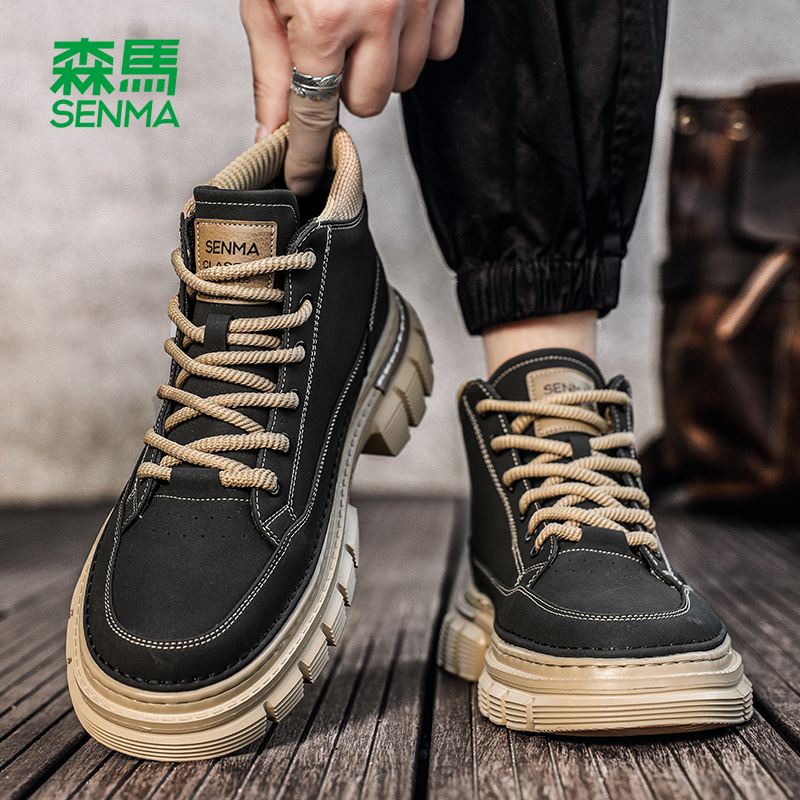 森马男鞋马丁靴男款2025冬季