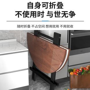 可折叠圆桌出租屋用吃饭桌子家用小户型餐桌简易麻将桌宿舍小圆桌