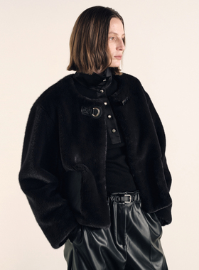 ATELIO·仿生皮草短外套