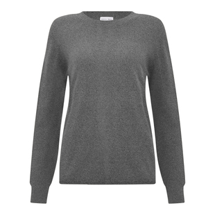 保暖又亲肤 女 可单穿可叠搭 Bari圆领绵羊毛针织衫 Petit