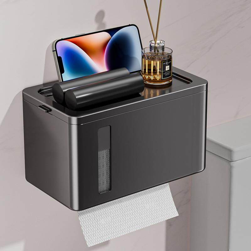 卫生间纸巾盒厕所壁挂式防水厕纸盒洗手间浴室抽纸盒卫生纸置物架