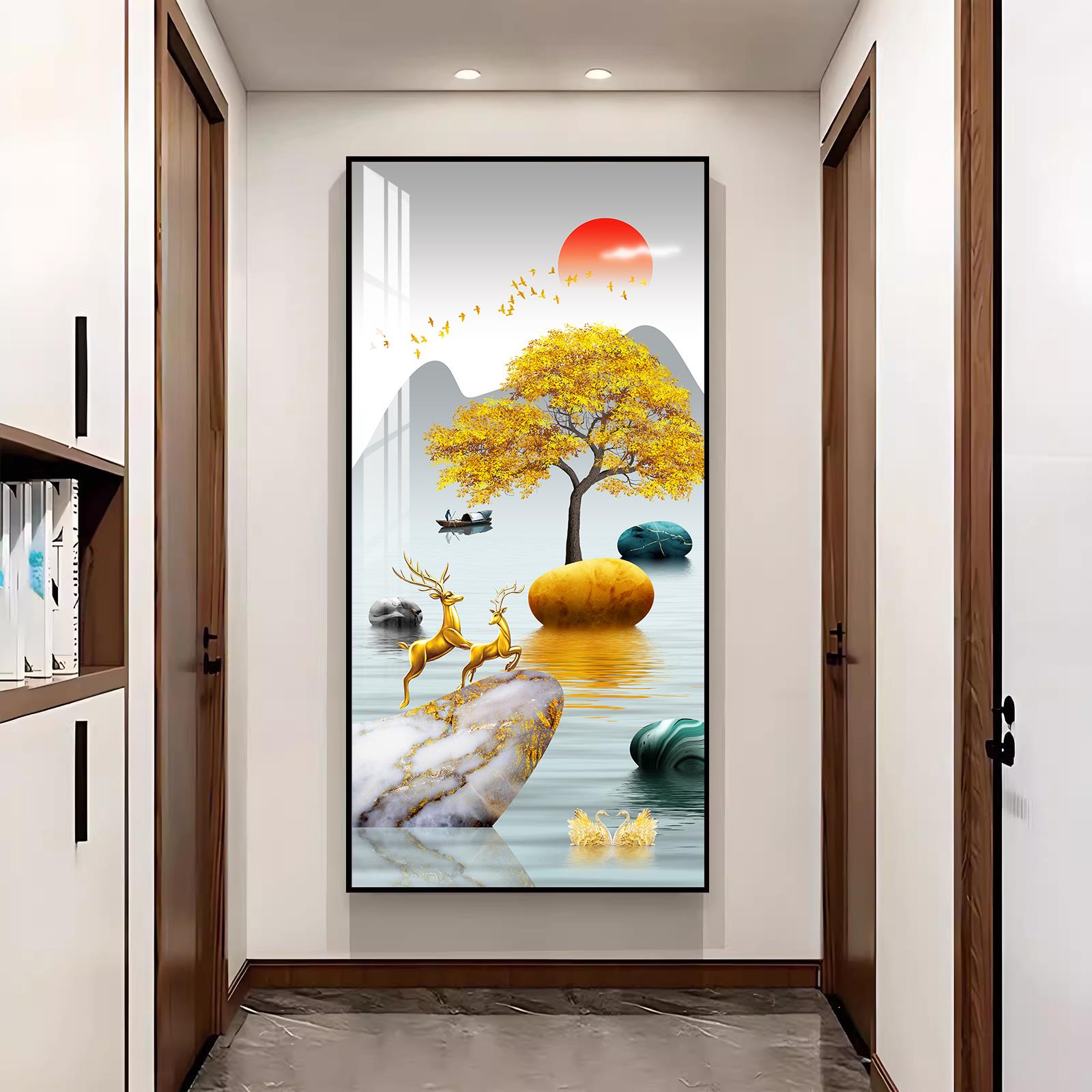 2025新款进门入户玄关装饰画走廊