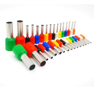 大包E型管型预绝缘端头针型冷压接线铜管端子E0508线鼻子多色可选