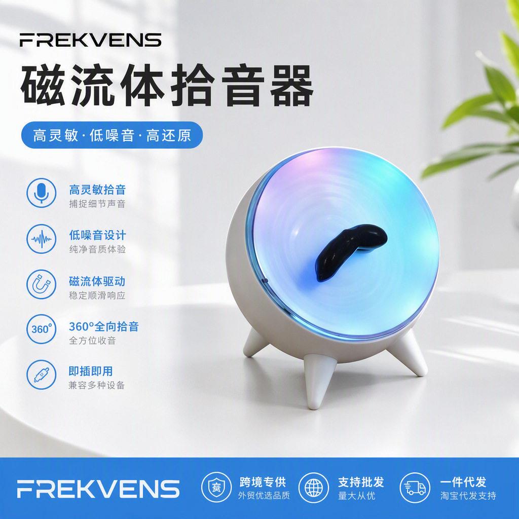 爆款便携充电款圆球磁流体拾音器 音节奏灯家居摆件创意桌搭礼品