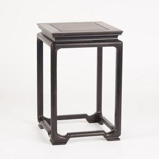 红木桌面小花几花瓶盆景实木底座红酸枝黑檀明式家居饰品增高托架