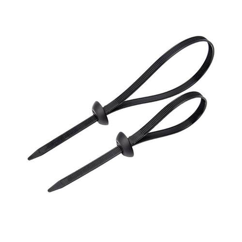 汽车大货车基板固定大梁线束尼龙扎带圆形固定头双面带齿束线带