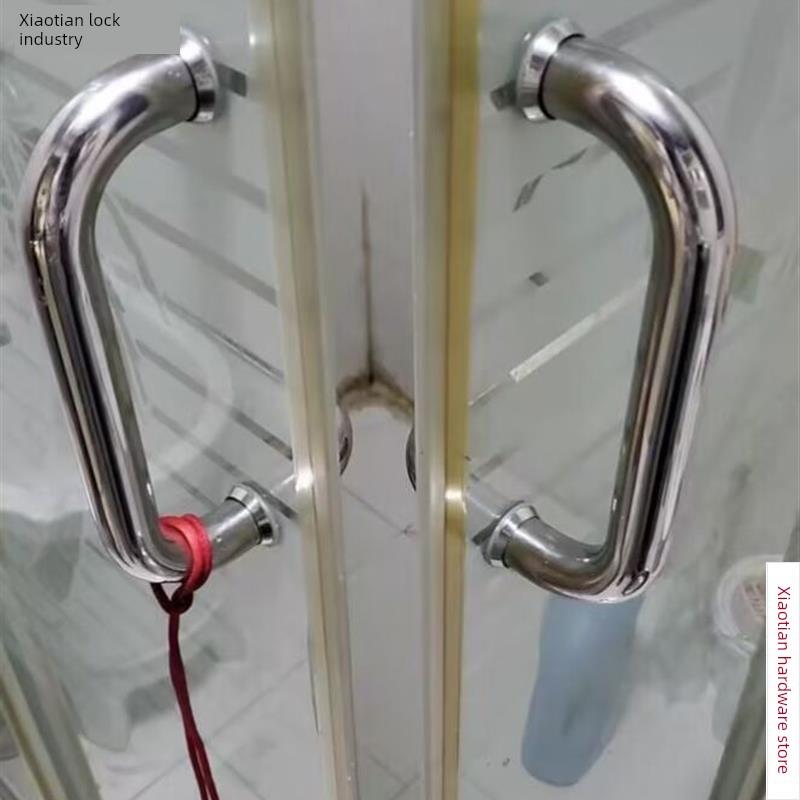 淋浴房把手玻璃门拉手移门拉手铜芯拉手浴室扶手304不锈钢卫生.