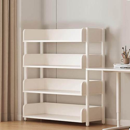 书桌旁小书架落地窄置物架家用书本收纳架简易多层立架柜子分层架