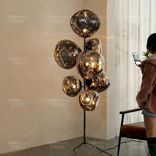 高级感熔岩落地灯后现代意式轻奢客厅沙发卧室书房装饰氛围立式灯