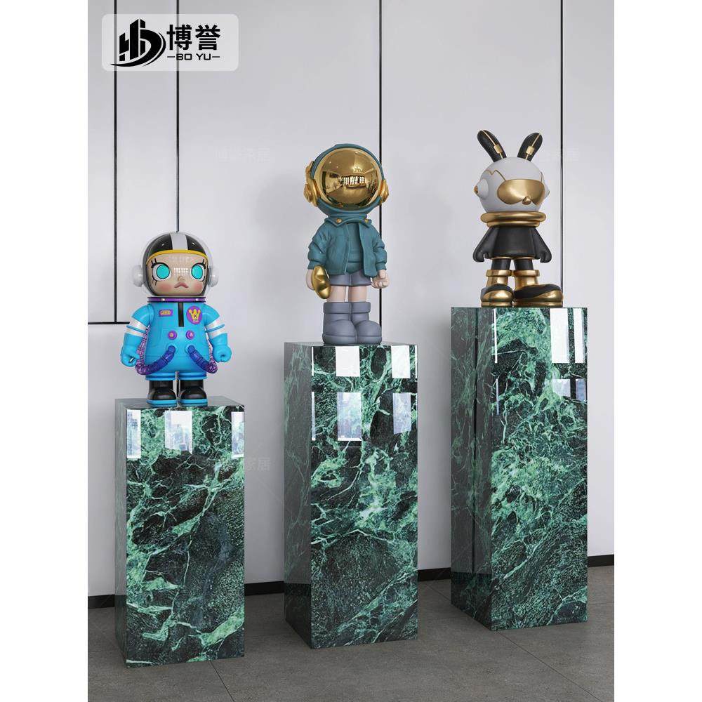 岩板立柱子大理石摆件底座展示摆台暴力熊装饰品花架子客厅落地式,家居饰品,装饰摆件,淘宝优惠券,粉丝福利购,淘宝优惠卷
