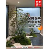 彷真绿植造景组合阳台景观布置室内假植物楼梯拐角造景树橱窗装 饰