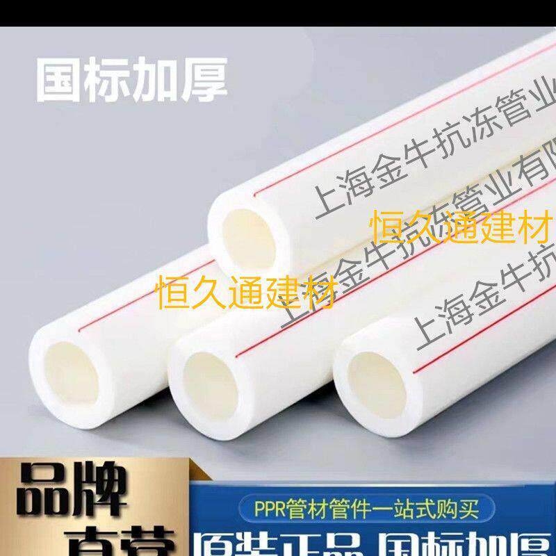 金牛抗冻精品PPR管冷热水管自来水管4分20管6分25管热熔管1寸32白