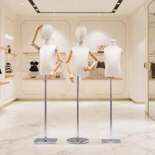 童装模特道具半身儿童模特男女小孩实木手服装假人模特展示架全身