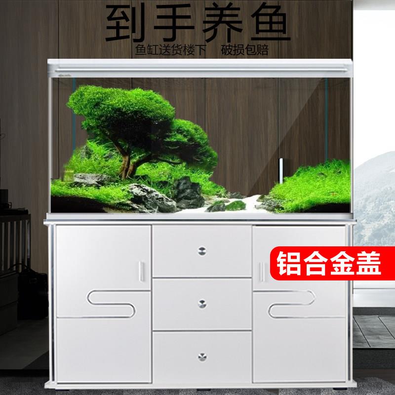 西龙鱼缸水族箱中型客厅家用自循环创意玻璃超白鱼缸上过滤免换水
