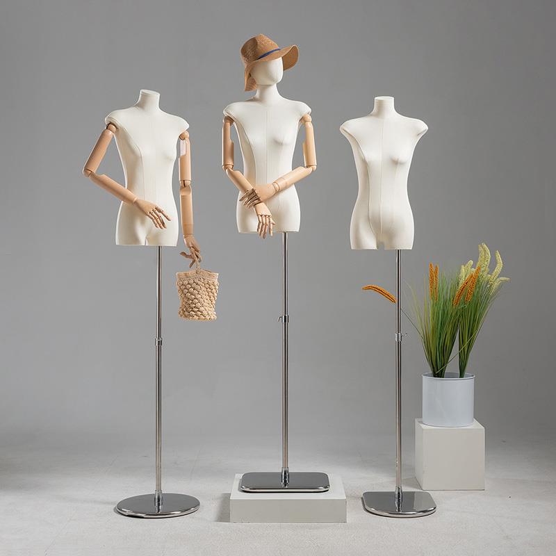 韩版扁身平胸模特道具服装店女半身人偶假人台女装橱窗全身展示架