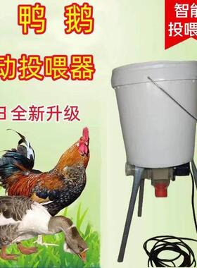 鸽子喂料玉米220v养鸡喂食器懒人自动定时远程下料盒家禽喂食器