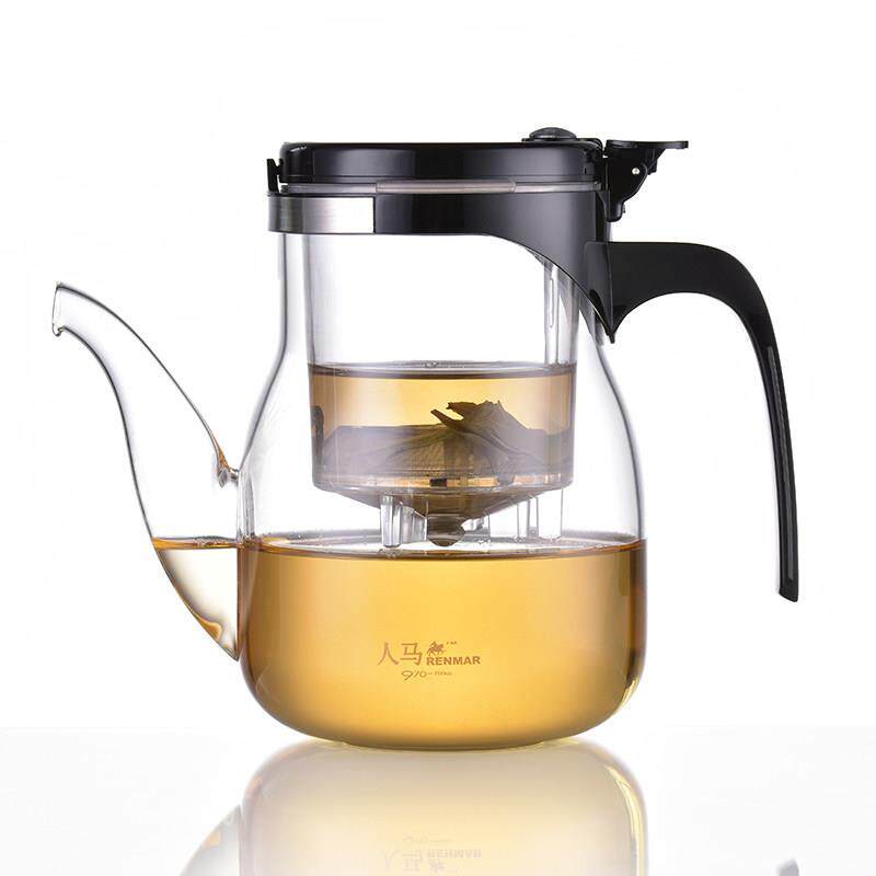 人马飘逸杯防爆功夫泡茶壶家用壶冲茶器过滤内胆玻璃茶壶套装茶具
