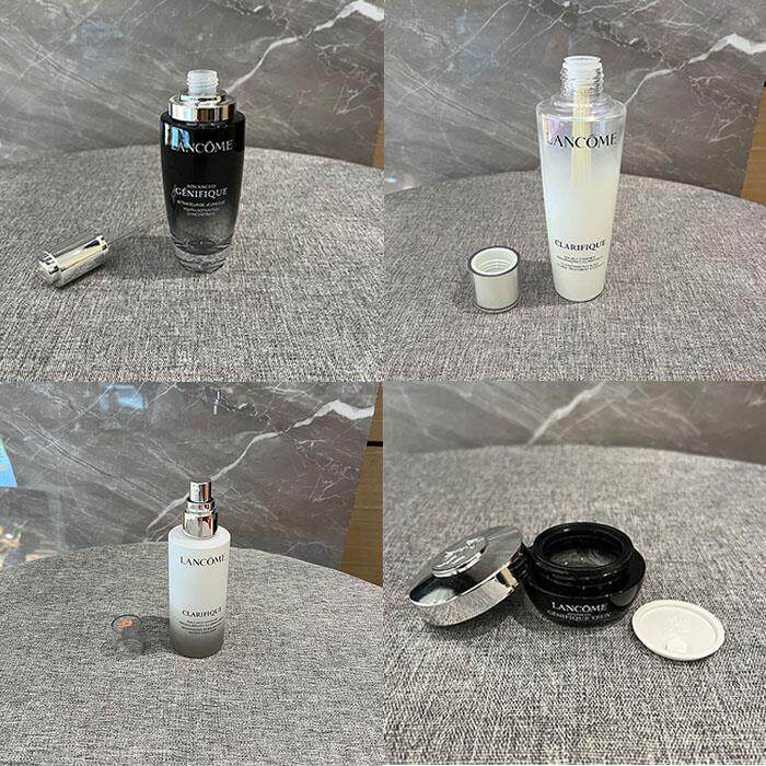 爆款化妆品极光水乳空瓶子小黑瓶肌底液分装瓶柜台摆设玻璃瓶新款