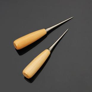 千枚通 打孔钻孔 实木柄锥子DIY 缝纫辅料用锥子戳戳乐工具