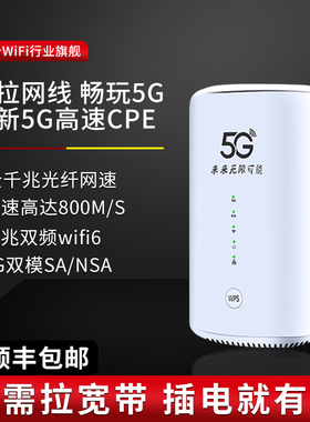 5g随身wifi移动无线路由器cpe设备高速流量千兆双频Wi-Fi6便捷家用网络办公宽带车载笔记本户外直播2024新款
