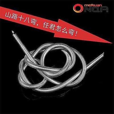 新品不锈钢弹簧弯管器pvc线管线管弯簧水电工具4分6分162025方钢