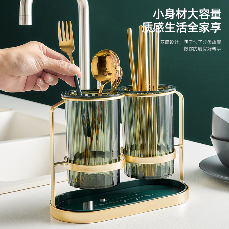 速发轻纳筷子置物架家筷筷子筒厨房家庭2021新款沥水收奢盒用子篓