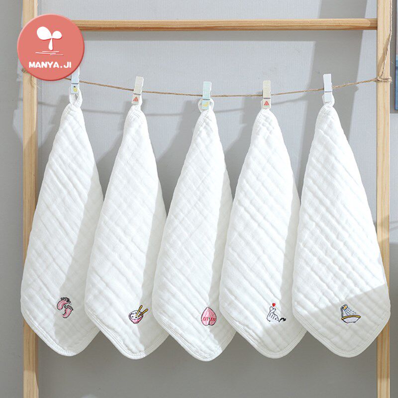 速发纱布方巾超柔软纯儿口水巾婴棉巾毛儿童宝宝洗脸龙年新生