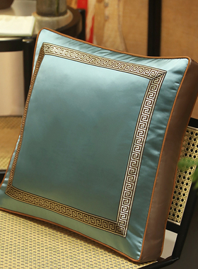 速发诧寂复古绿色黄色靠垫立体枕方新中枕沙发抱式床头靠背垫靠枕