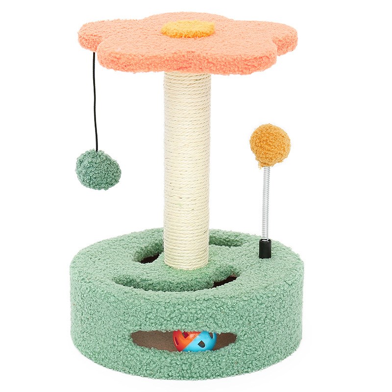 速发猫爬架小型剑麻逗猫玩具猫抓板磨爪猫咪玩具转盘型新款幼猫抓