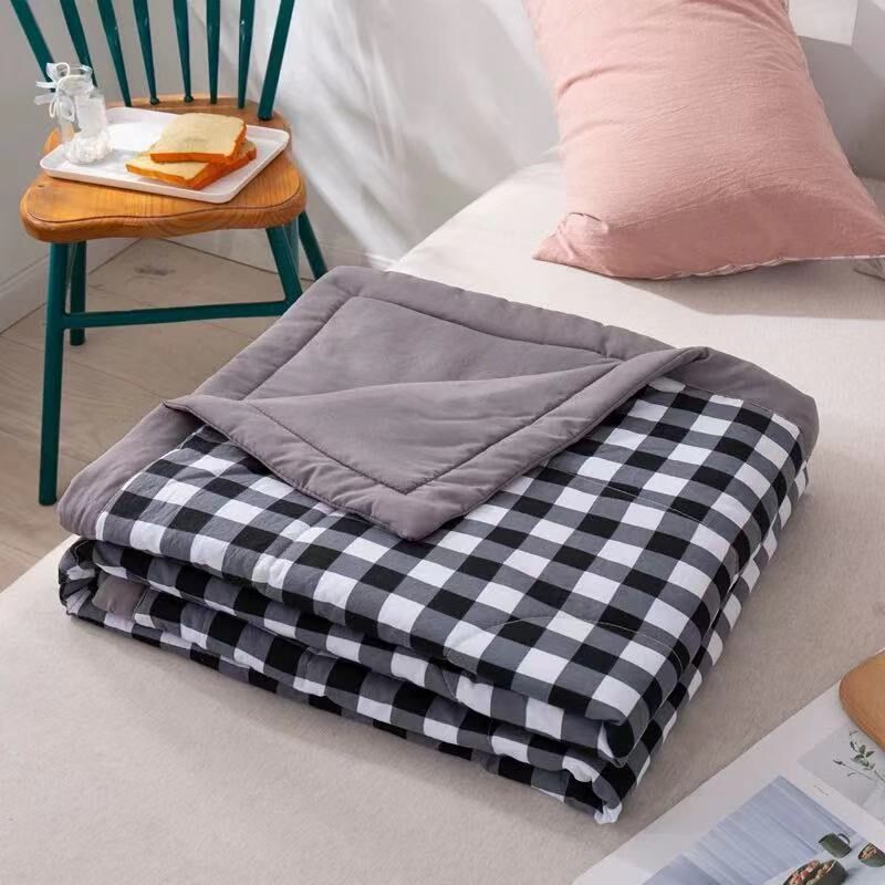 速发夏凉被子水洗棉空调被宿季薄被可机洗双人夏被夏天单人被学生