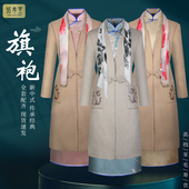 速发寿衣全套高档长款 人品年去世殡葬用轻死人旗袍大衣办代捐寿盒