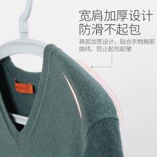 西服宽肩家用塑料女士衣架子衣橱多功能衣架无痕防肩角毛衣衬衣